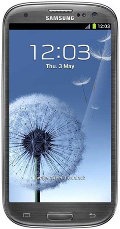 Смартфон Samsung Galaxy S3 GT-I9300 16Gb Titanium grey - Сергач